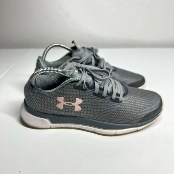 Under Armour Women's Running Shoes - I Will Run Fast - Size 6,5 - Gray/Pink - Picture 1 of 13